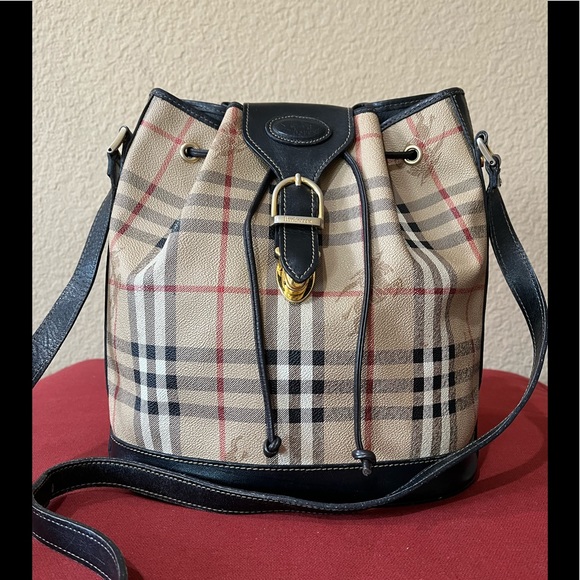 Burberrys Handbags - Burberrys Vintage Drawstring Bag